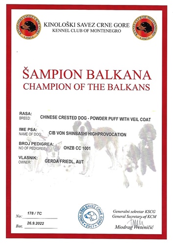 26 Sep. 2022 - Champion Balkan